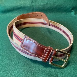 Trafalgar leather and fabric men’s belt.